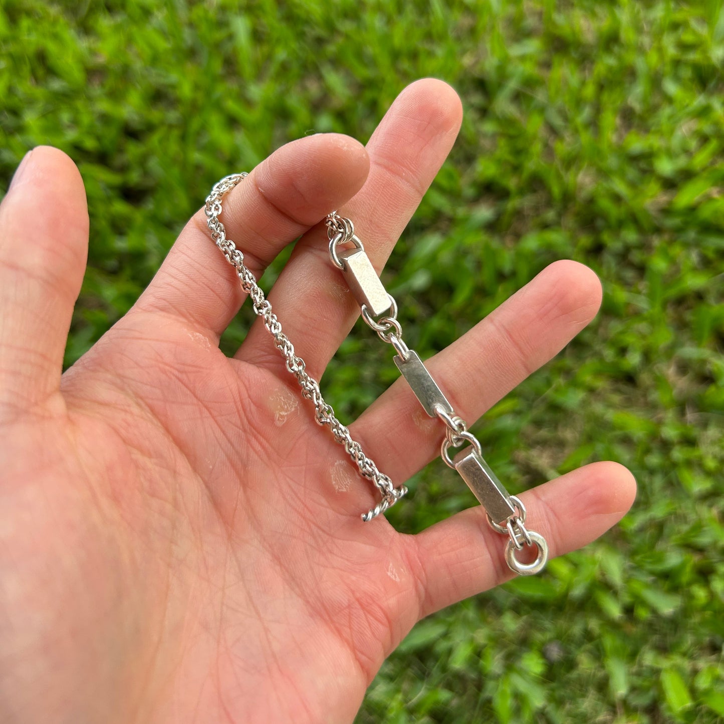 Boxcar Chain bracelet Size 8 inches