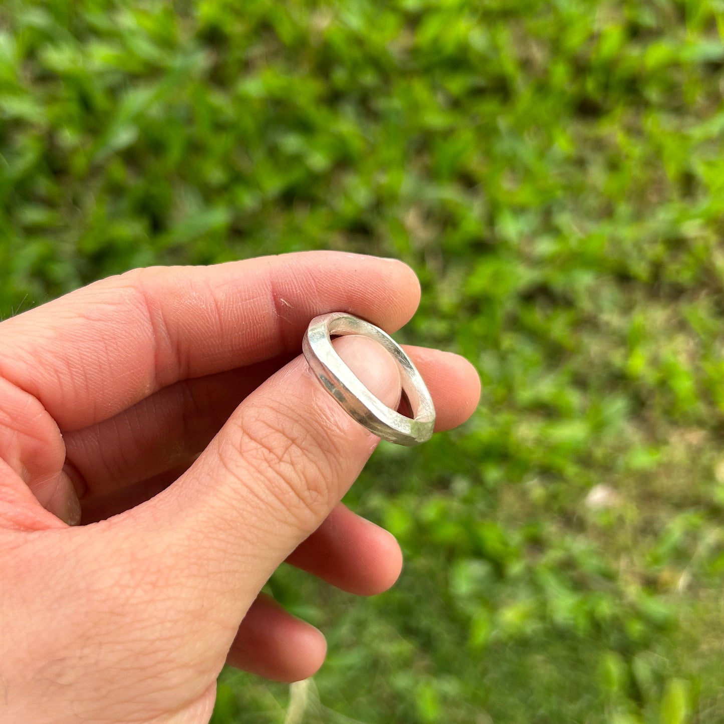 Twisted Square Ring Size 9.5