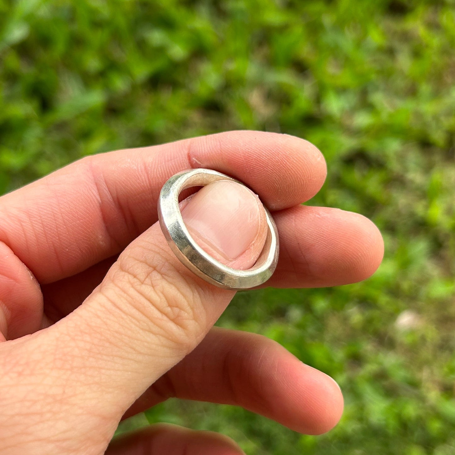 Twisted Square Ring Size 9.5