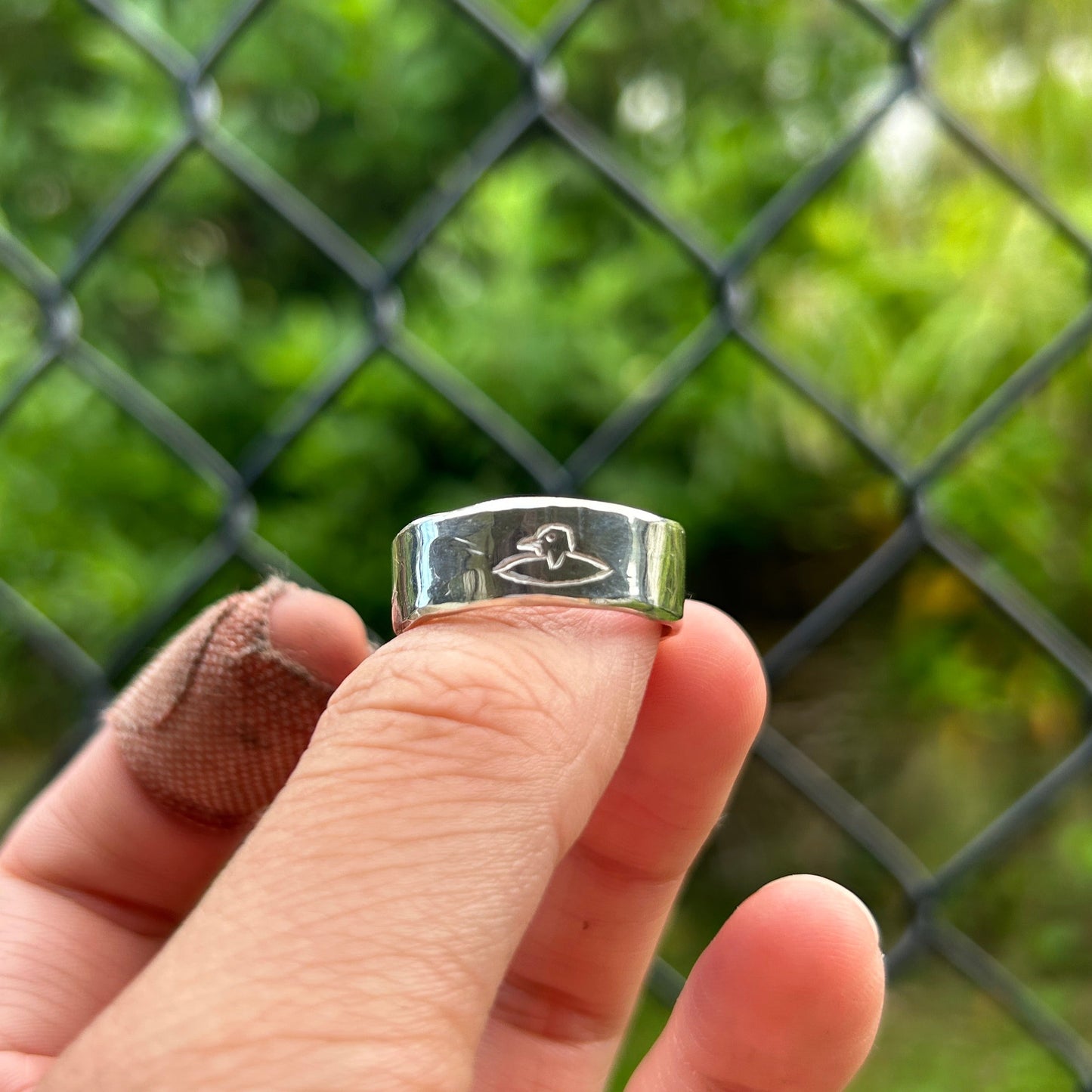 Surfing Penguin Ring