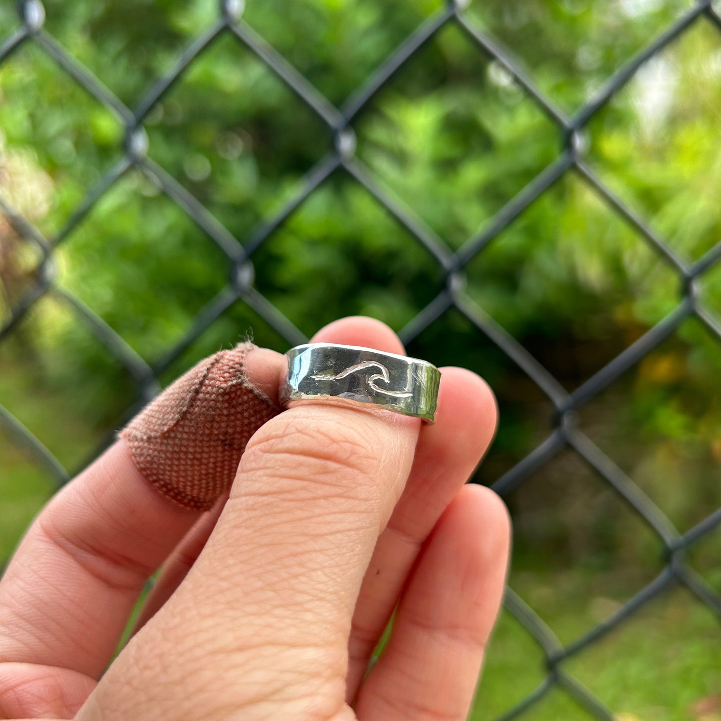 Surfing Penguin Ring