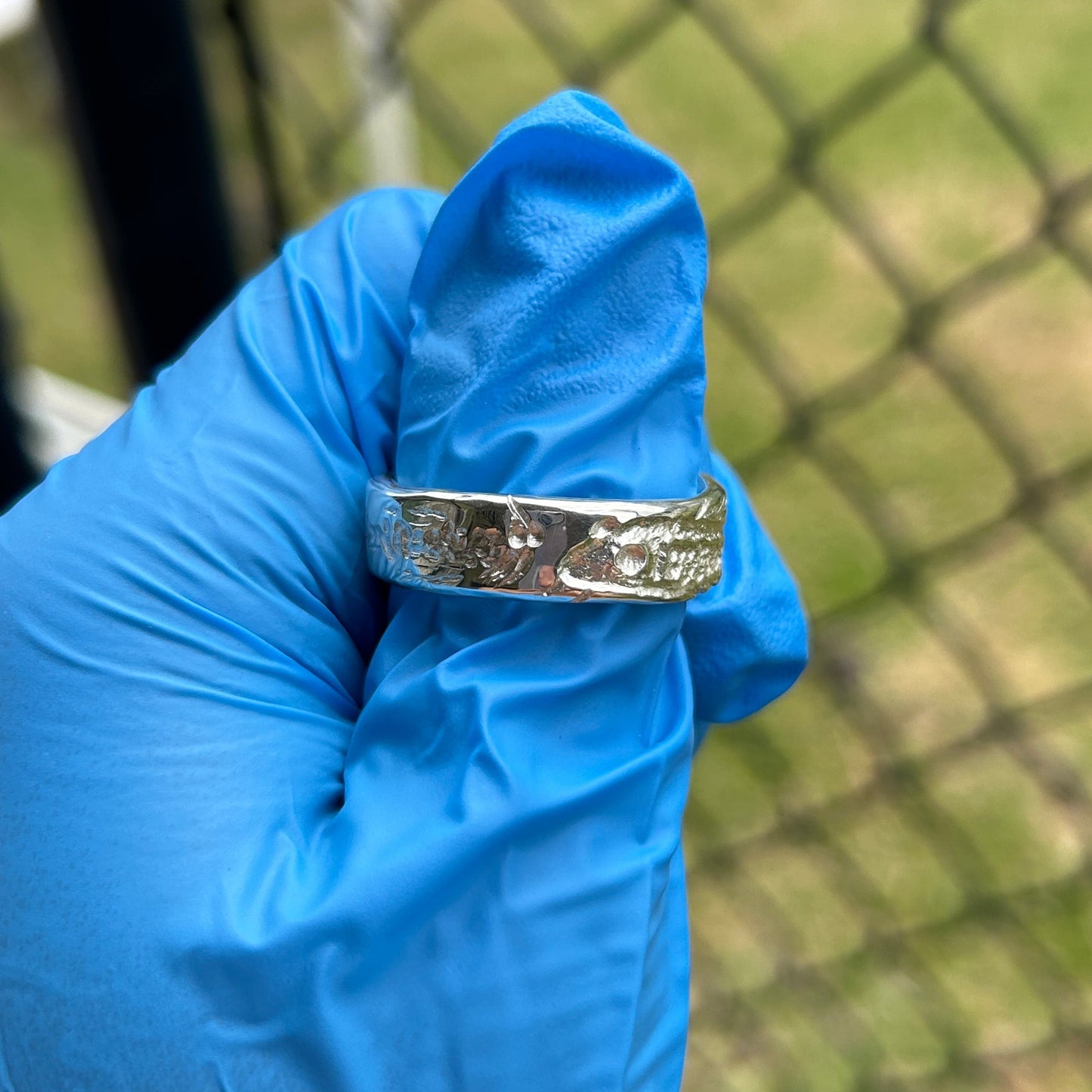 Fish and Squid Ring Size 13.75