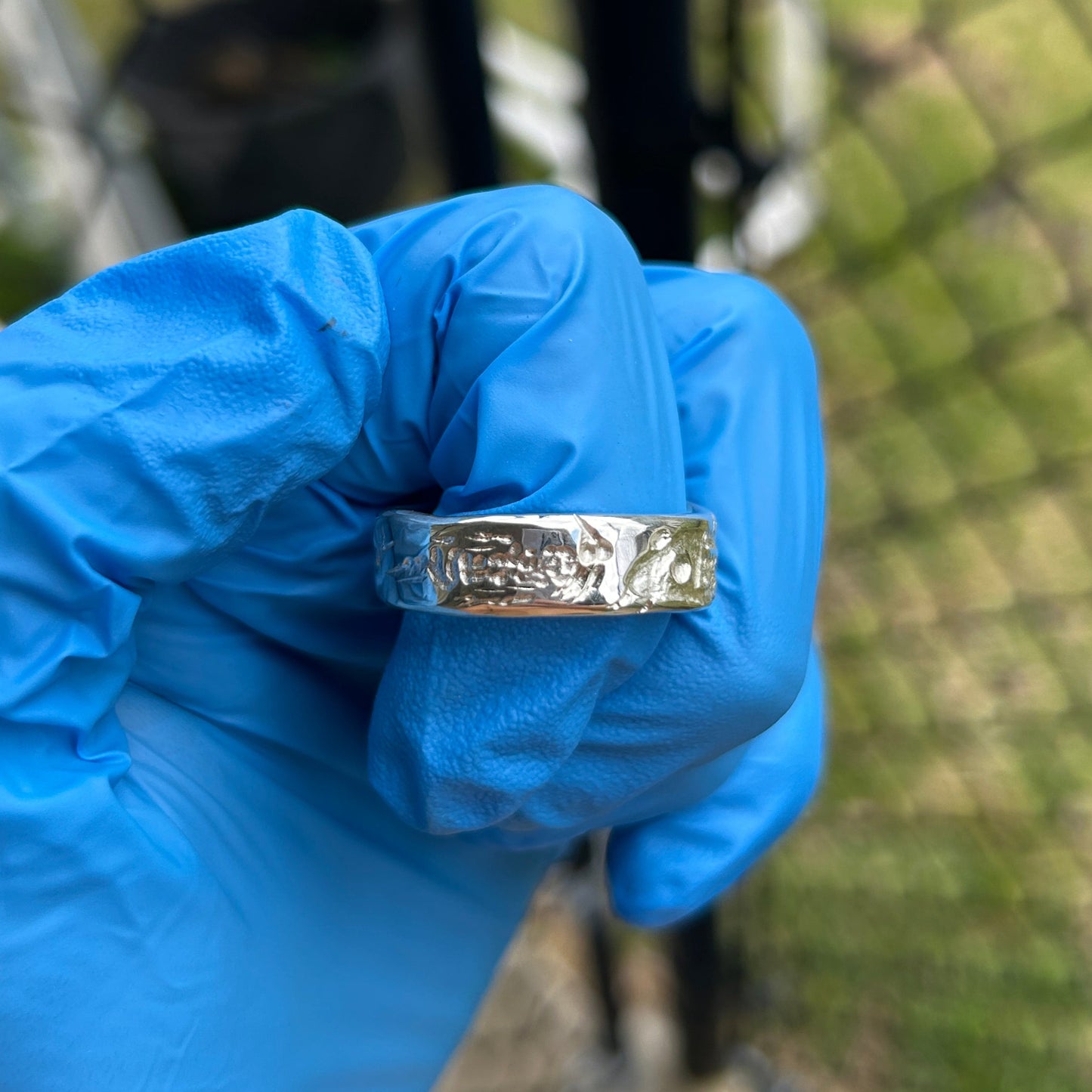 Fish and Squid Ring Size 13.75