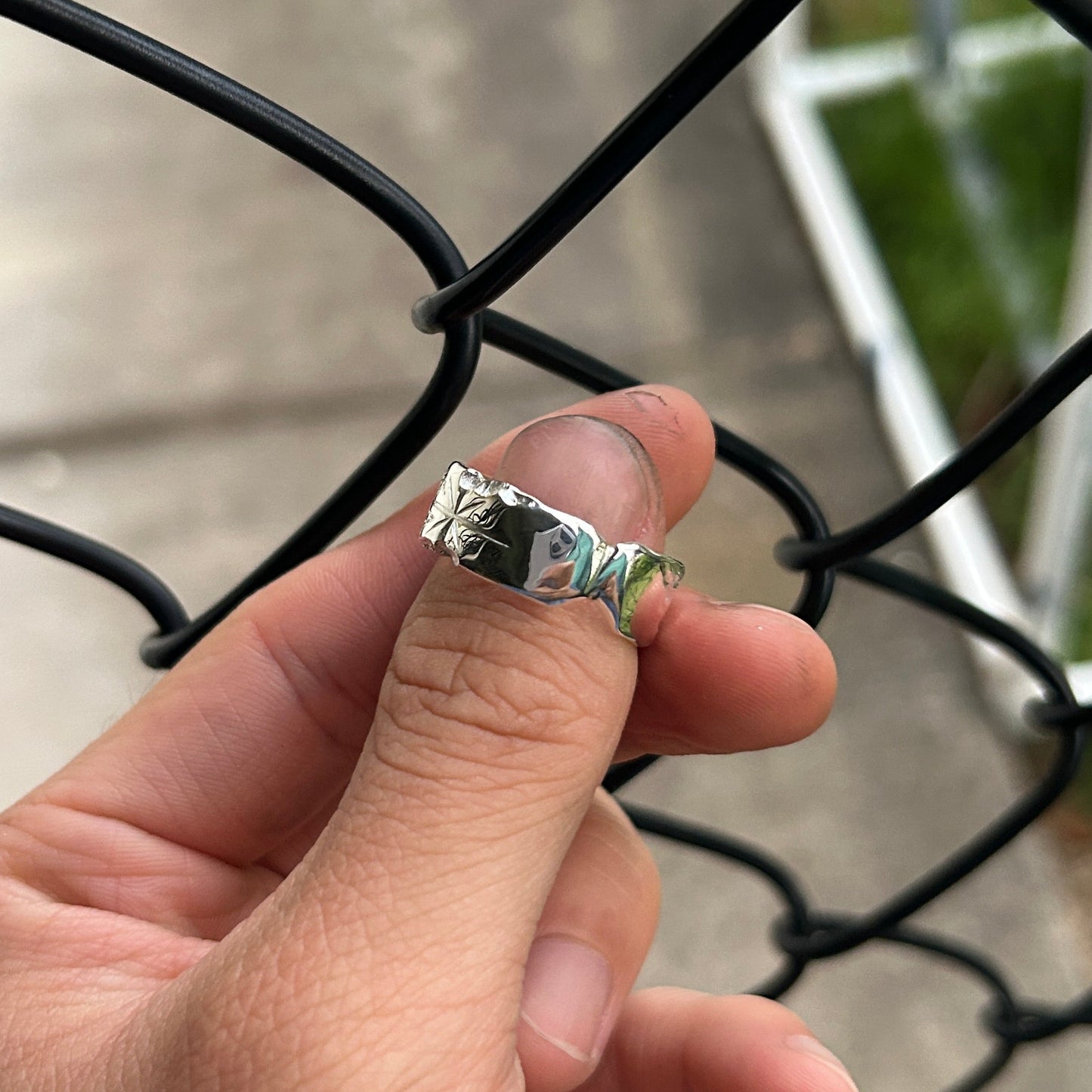 Star textured ring Size 9.5
